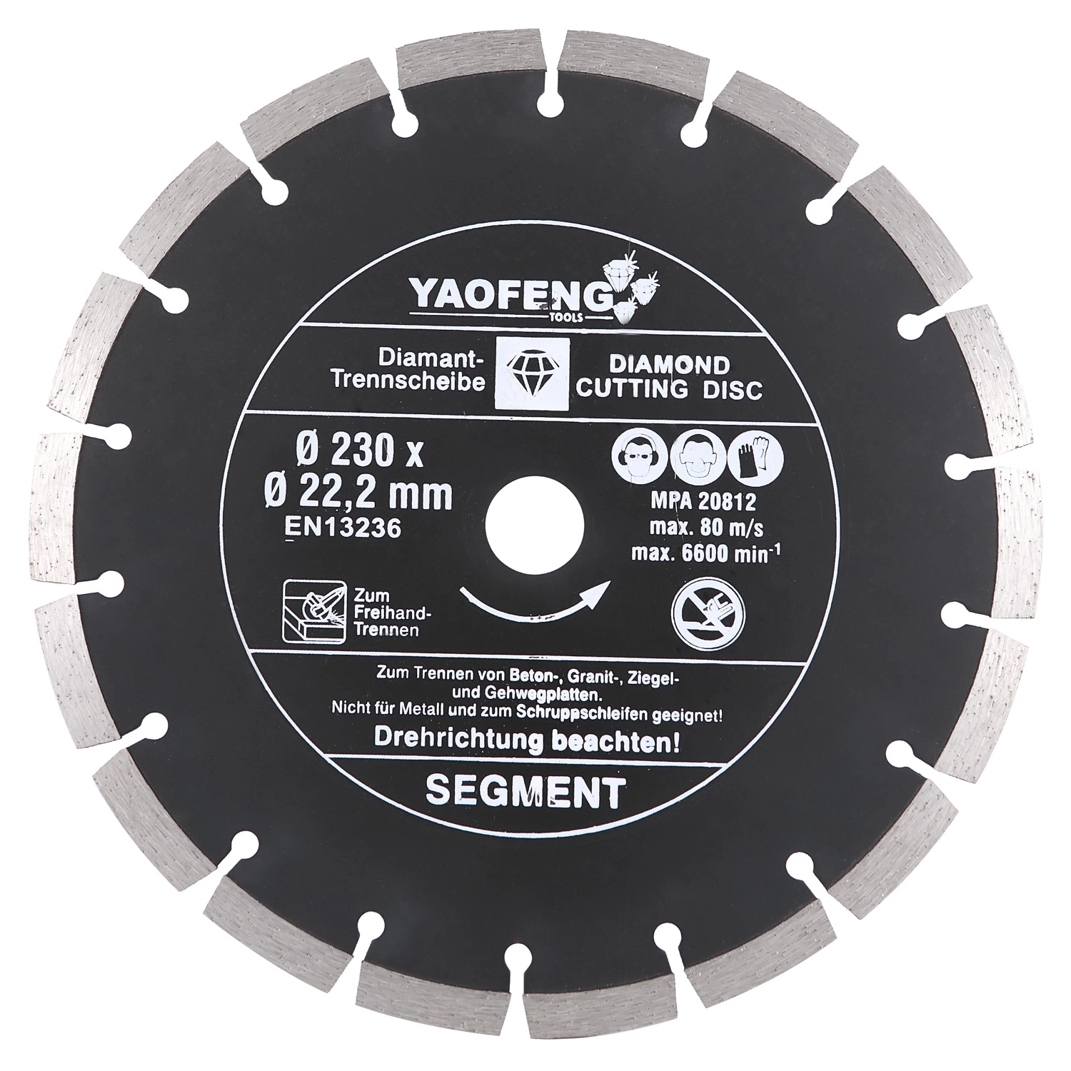 Segmented Cutting Marble Stone Concrete Granite Material Circular Diamond Saw Blade