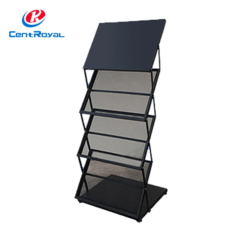 Wholesale/Suppliers Customized Metal Floor Standing Advertising Poster Board Postcard Magazine Book Display Stand Rack