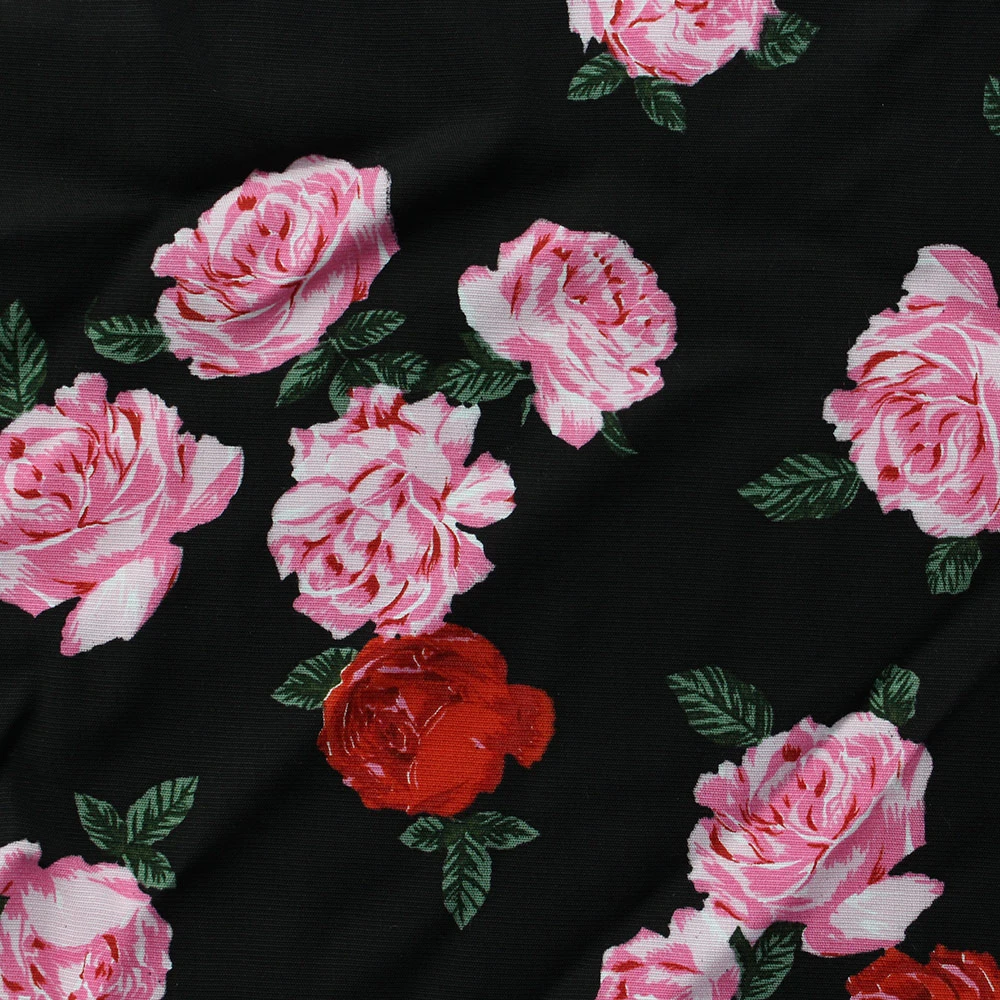 55%Viscose 45%Rayon Satin Digital Printing Fabric