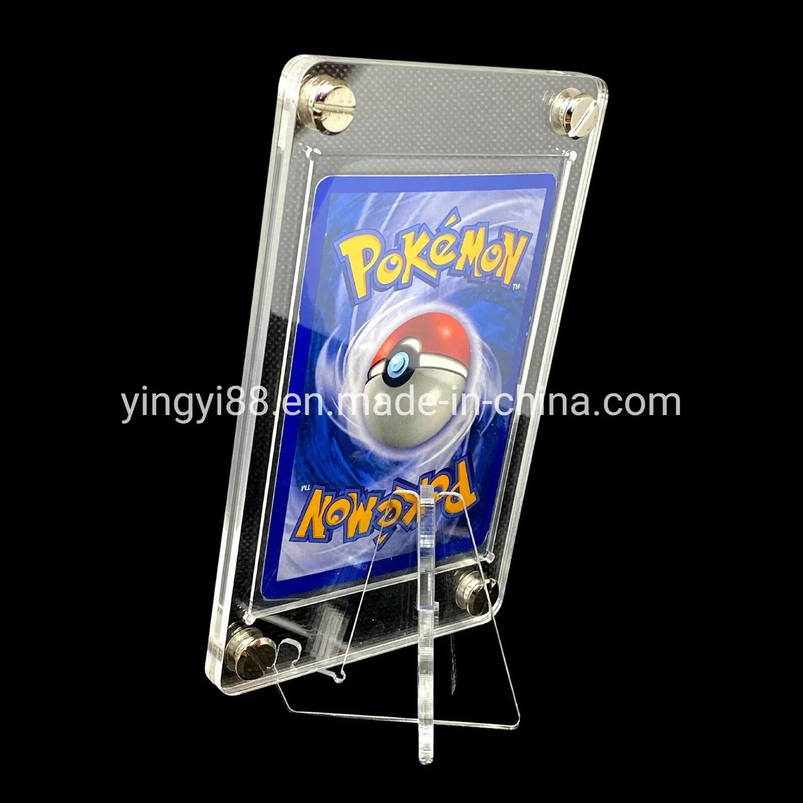 علبة وحامل عرض بطاقة Pokemon Acrylic TCG