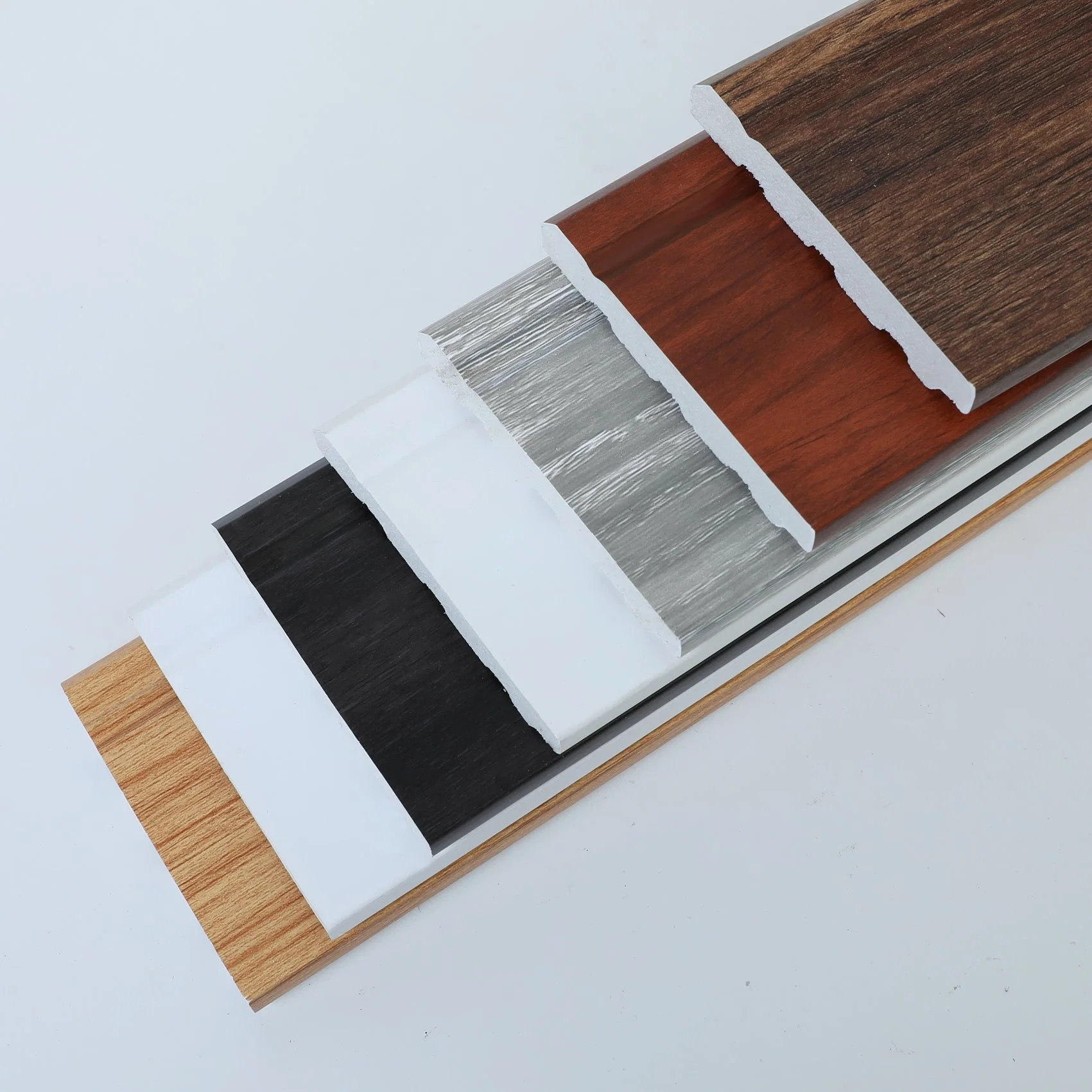 Hot Sale PS Skirting Board 110*16 mm Customized Good Quality Construction Material