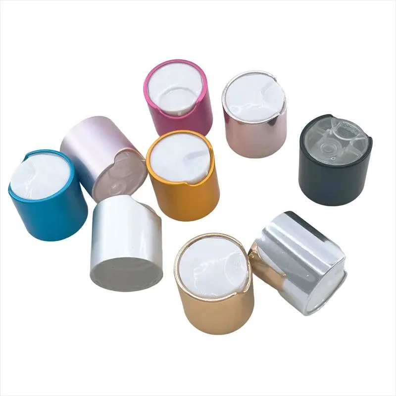 Plastic Spray Cap Press Cap Silver Gold Disc Top Cap Tube Gold Tops