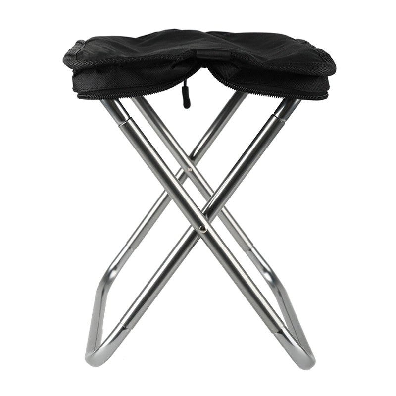 Mini asiento portátil de aluminio para adultos silla de camping ultraligera Taburete plegable