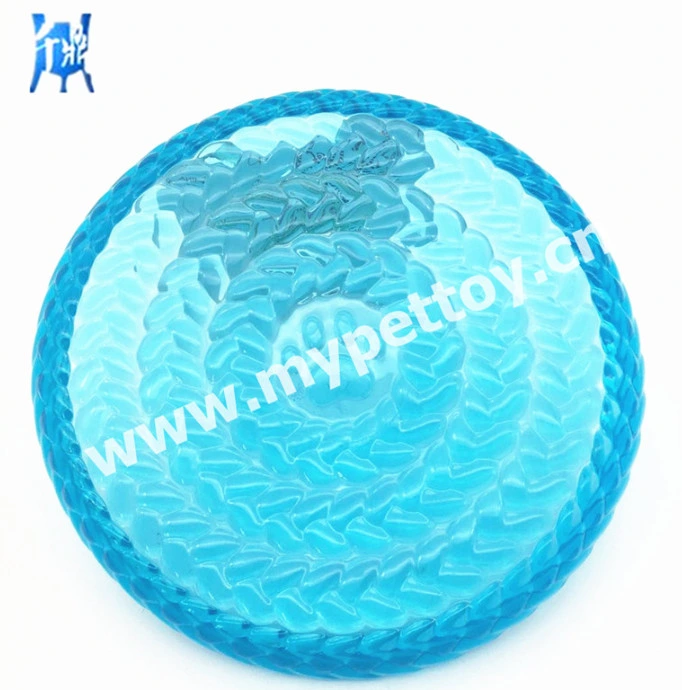 High quality/High cost performance  Circular TPR Non-Toxic Colorful Pet Durable Interactive Chewers Flying Discs