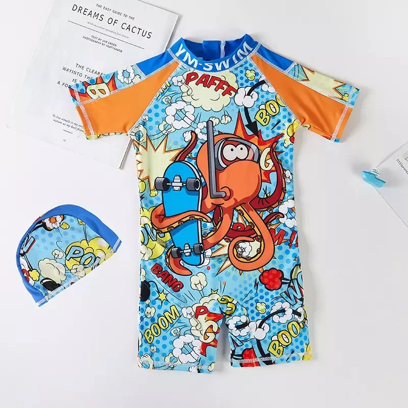 Wimwear & Beachwear for Boys Quick Drying One Piece Kids Children Swimwear