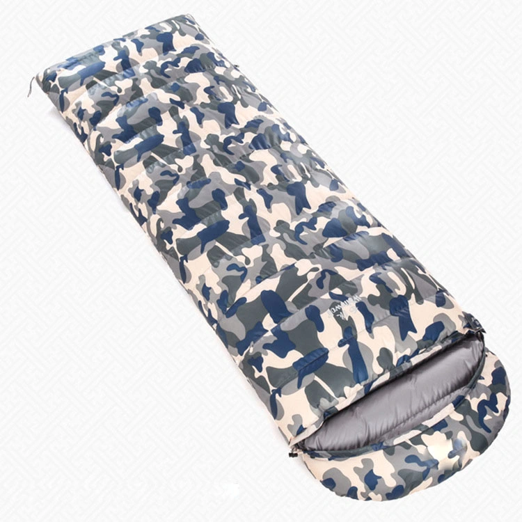 1200g Camouflage Camping Thick Goose Duck Down Envelope Sleeping Bag