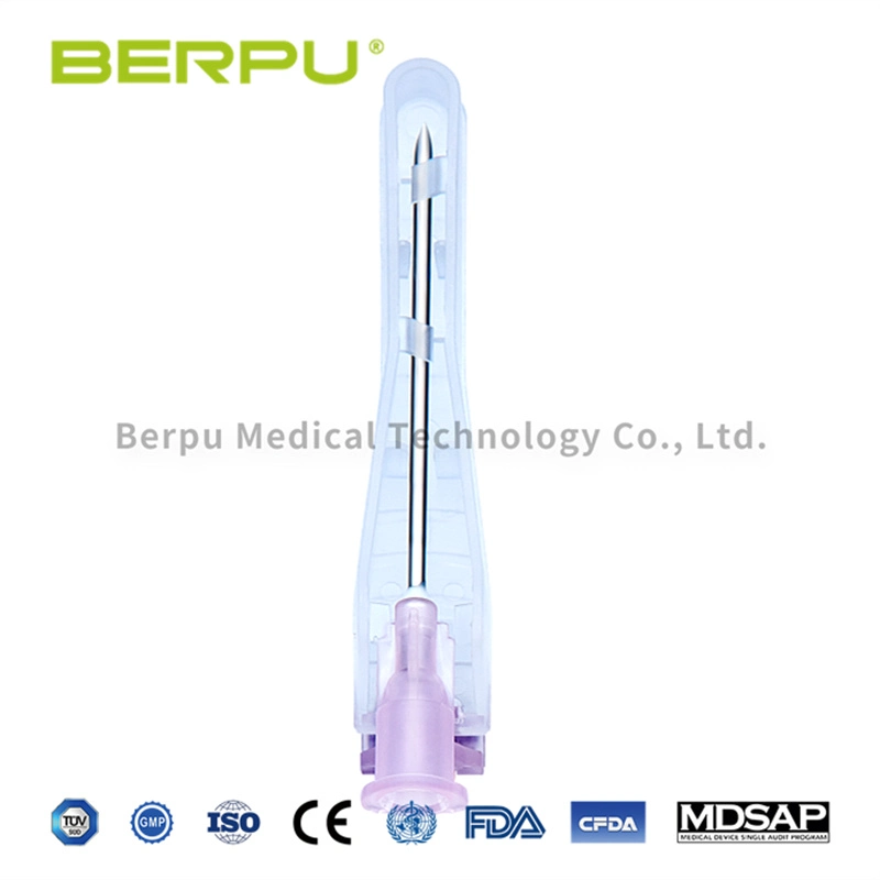 Berpu Sterile Disposable Medical Hypodermic Injection Safety Needle for Syringe and Infusion Set, CE Marked, 18g-24G