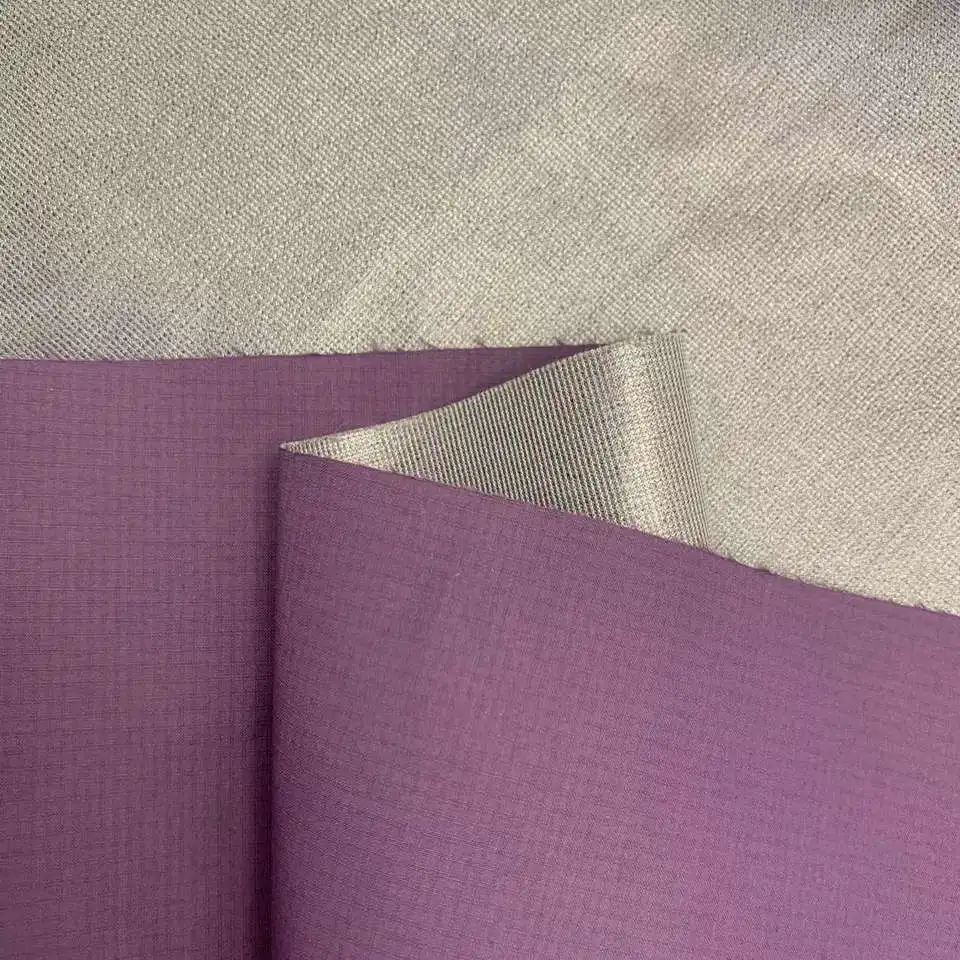 260t Full-Dull Twill Polyester Pongee Fabric Waterproof Function PU Coated Breathable and Permeable