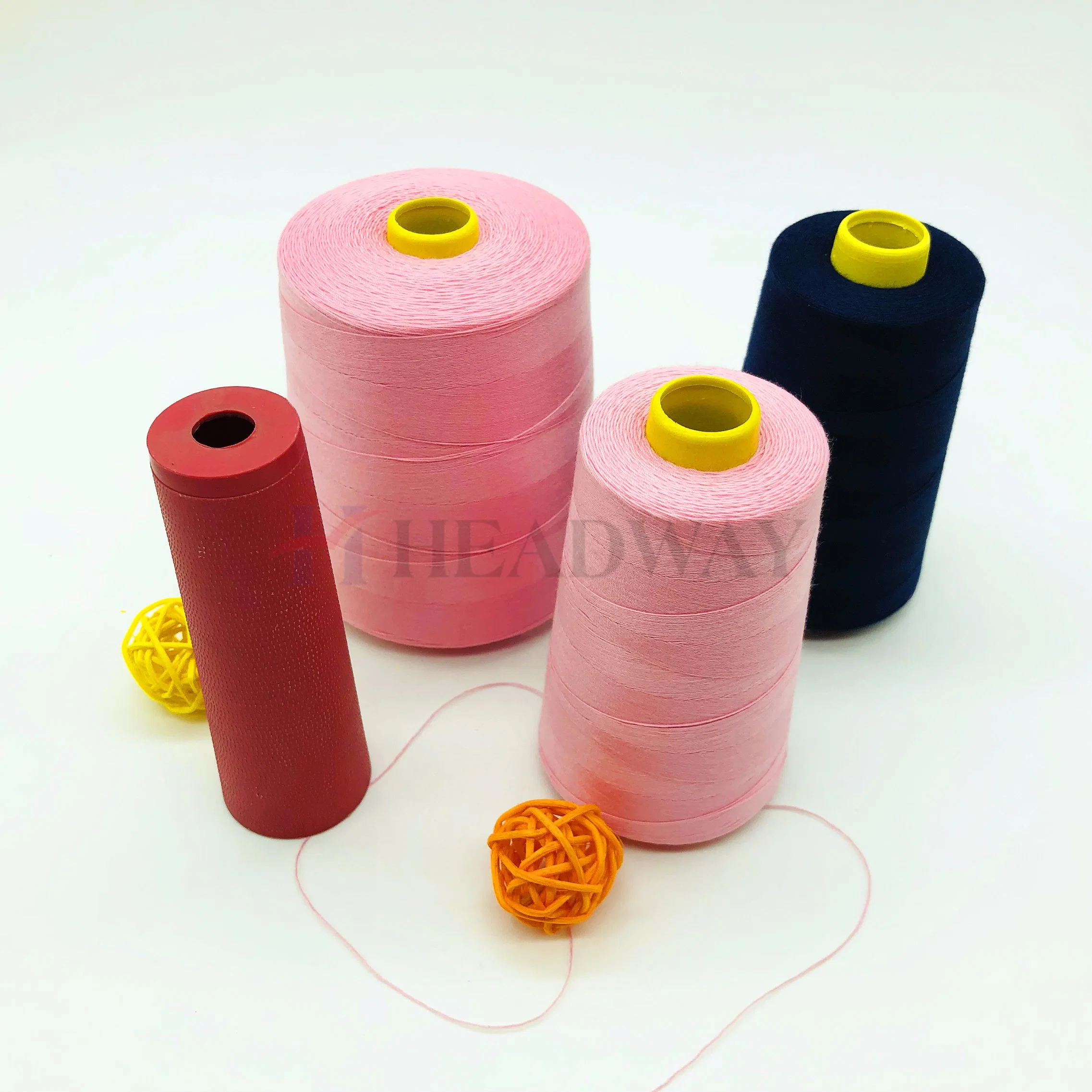 Customized Color 100% Spun Polyester Sewing Thread Dyed Polyester Spun Yarn Manufacturer in China