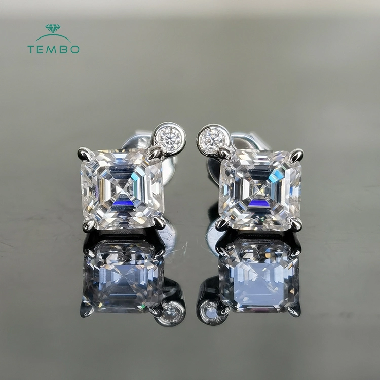 Wholesale Custom Gia Certificate 14K 18K Hpht CVD Lab Grown Diamond Stud Earings Lab Made Diamonds Vvs