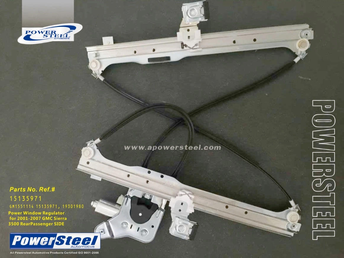 GM1551114 15135971; 19301980 Powersteel; Window Regulator & Motor Assembly;