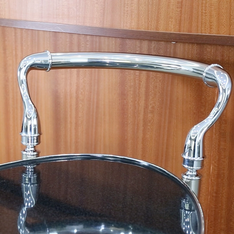 Round Stainless Steel Liquor Service Trolley (FW-131)