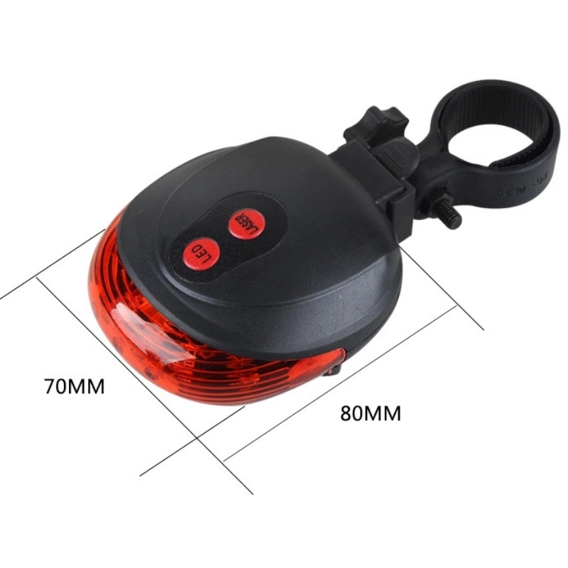 Bicycle Laser Tail Lamp Rechargeable Battery Bike Rear Light Brake LED Smart Rear Bike Light