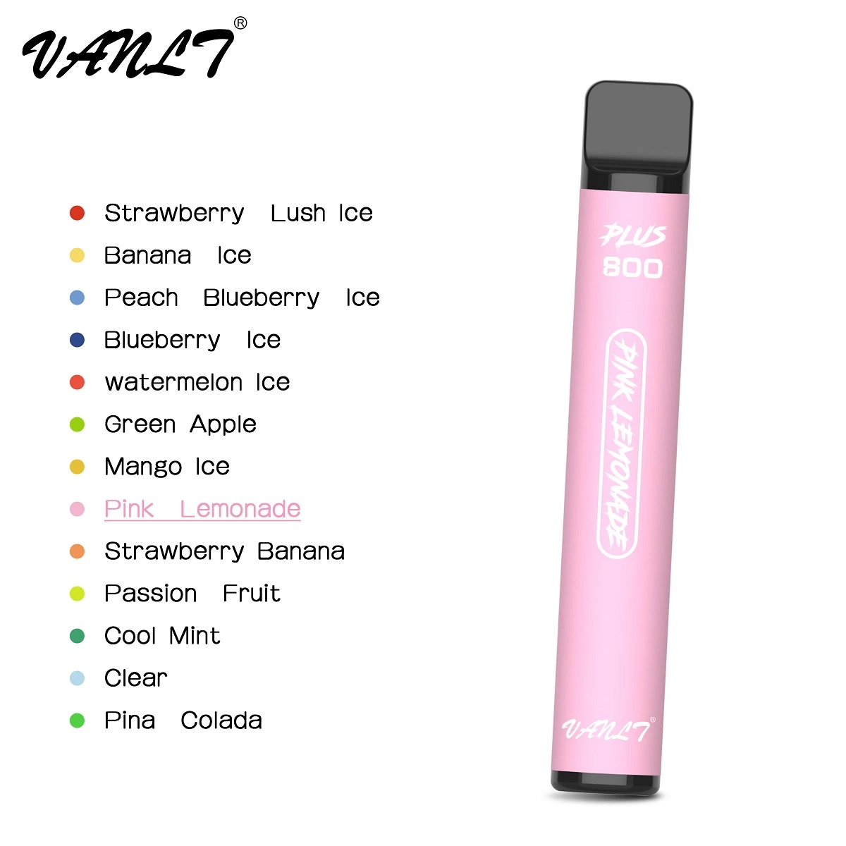 Profesional Ecig Fabricante de productos de vaporización Vanlt VAPE Lemonade Rosa Lápiz VAPE Flavor