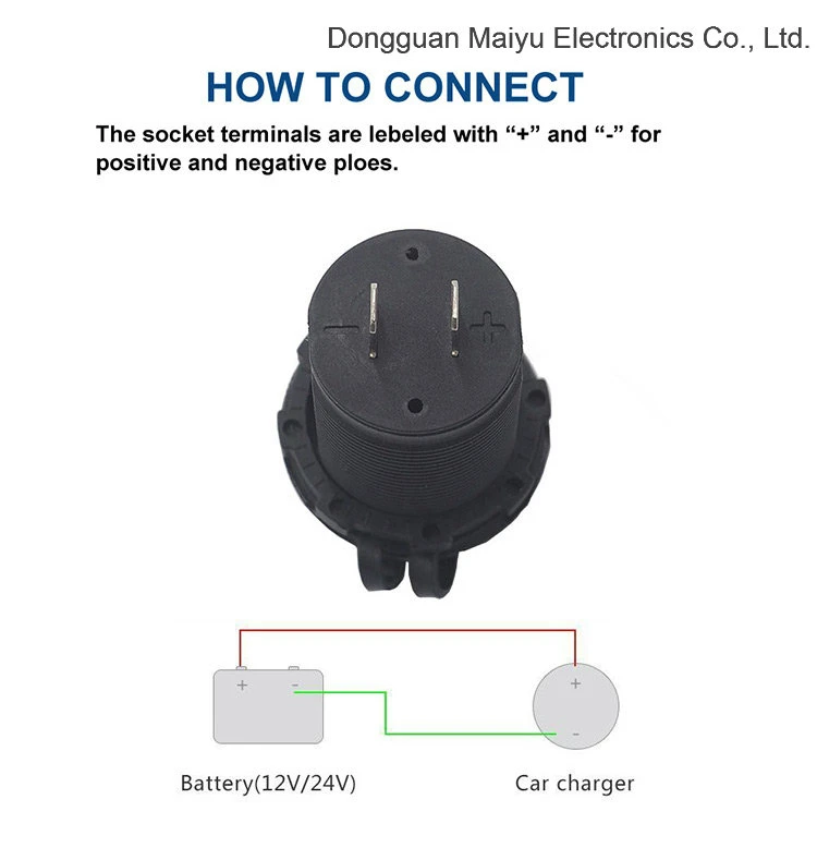 Chargeur allume-cigare doubleur Adaptateur d'alimentation de puissance de sortie