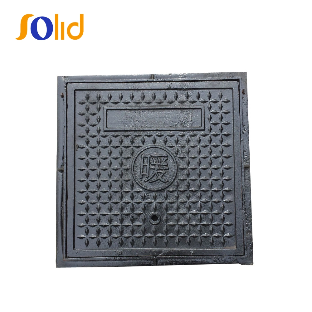 A15/B125/C250/D400 Heavy Duty Polymer Resin Sewer Square Iron Manhole Cover