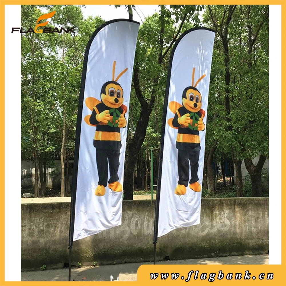 4.5m Exhibition Aluminium Double Side Printing Flying /Feather Flag