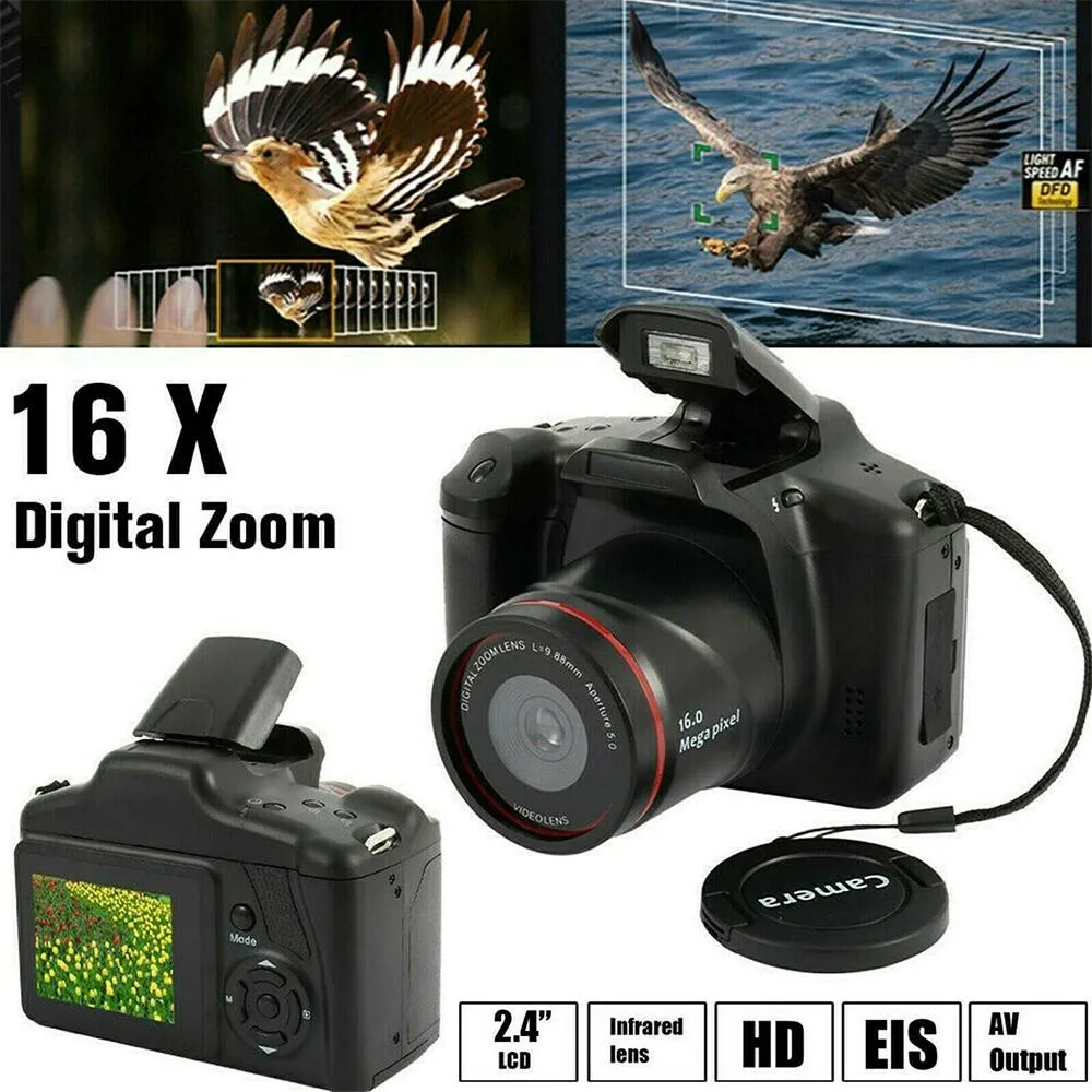 Handheld DV SLR Digital Video DSLR Camera 16.0 Mega Pixel HD 720p Recording Infrared Lens CMOS Sensor Professional Camera