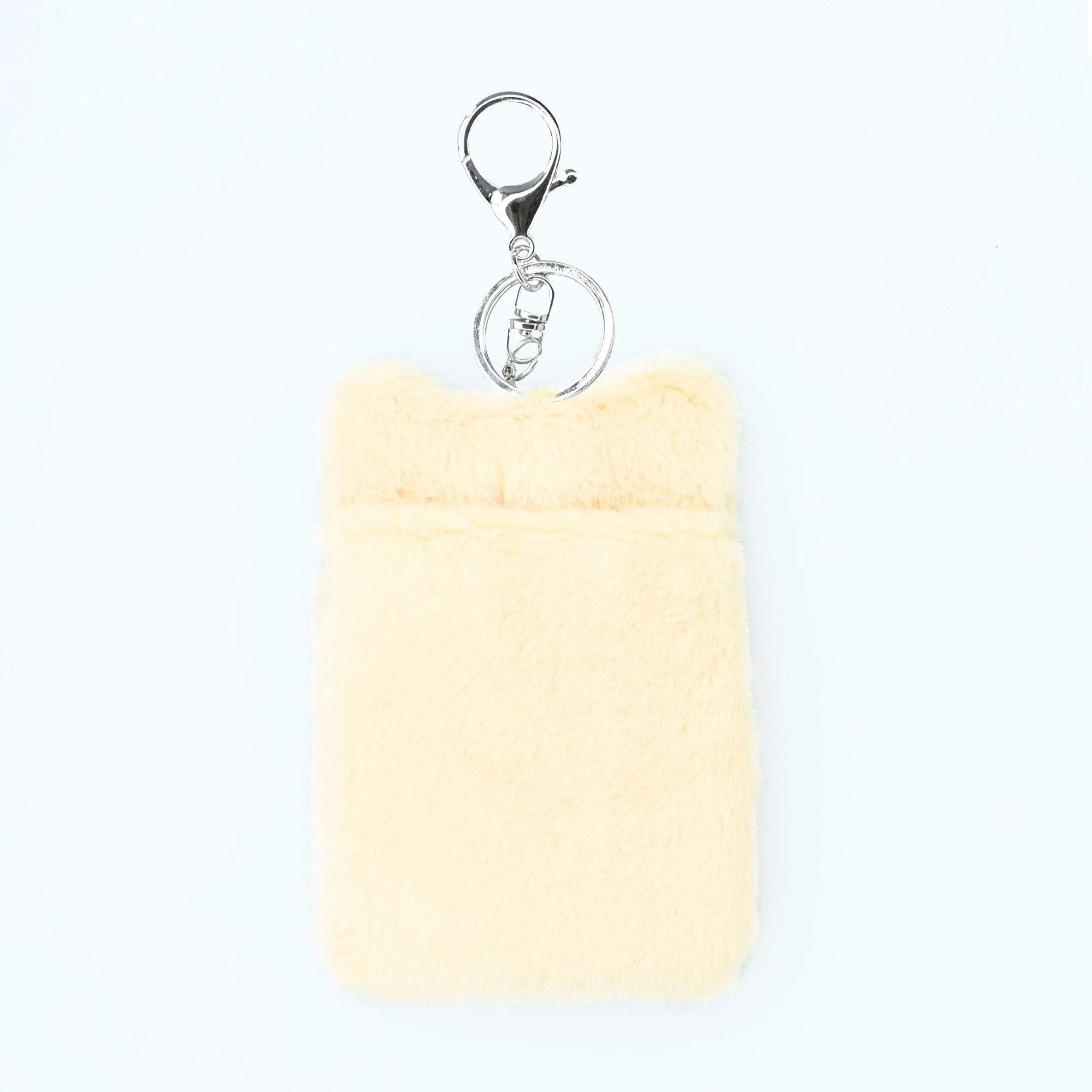 Fashion Soft Plush Fabric Card Holder Photo Transparent Case Cover Bag
