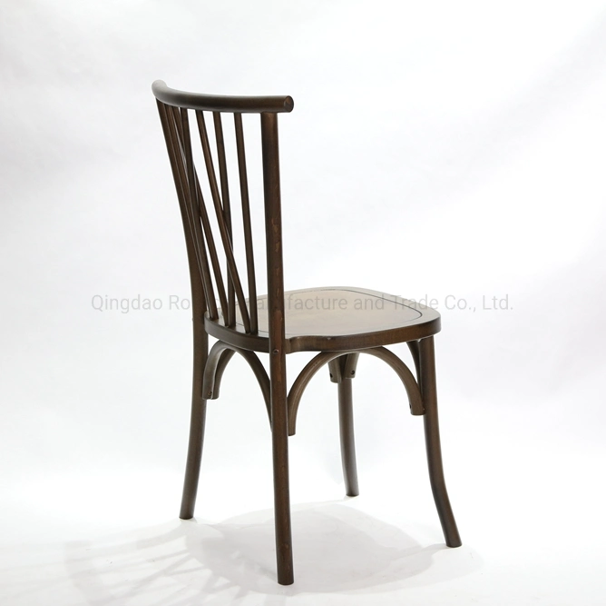 Wholesale/Supplier X Strips Back New Wood Dining Stackable Cross Back Chair for Dining Wedding Event Retntal Dining Room