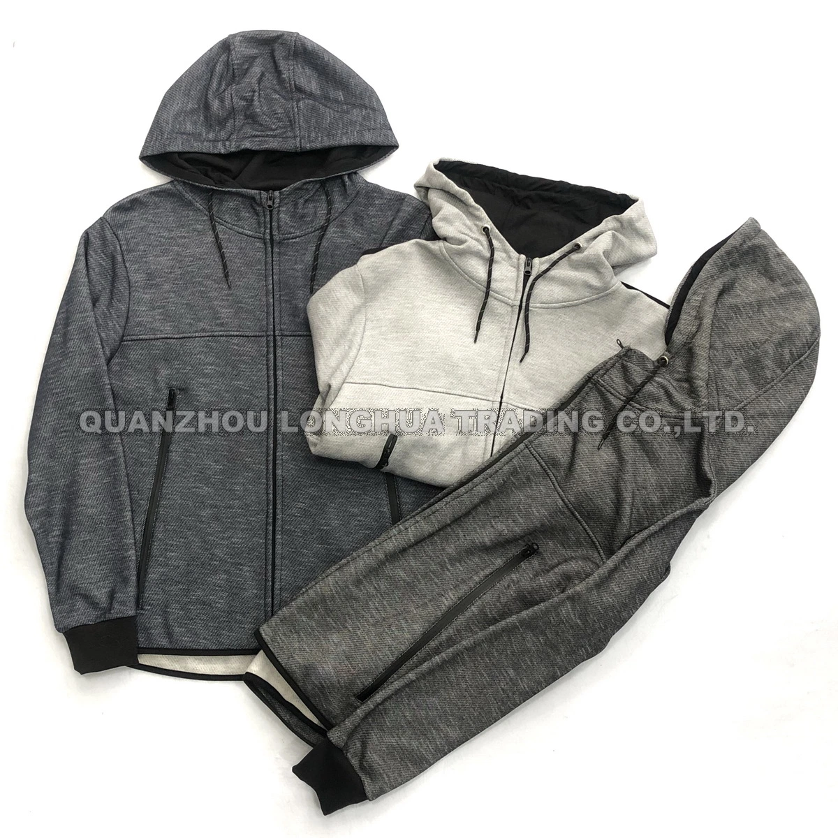 Men Boy Jacket Knitwear Hoody Clothing Knitted Texture Jacket Sport Apparel