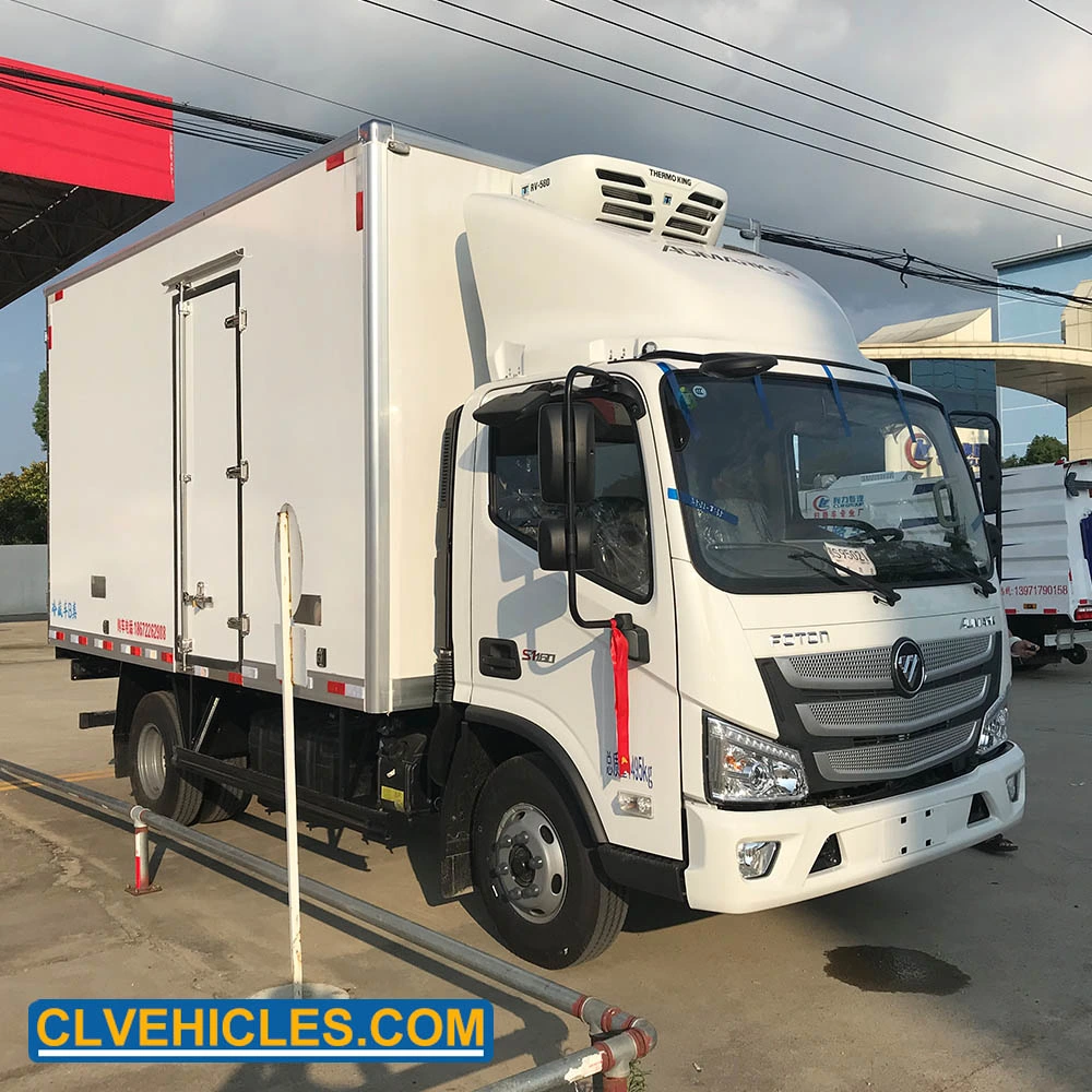 Foton 4X2 5ton frigorífico cuarto frío congelador frigorífico Van camioneta de carga