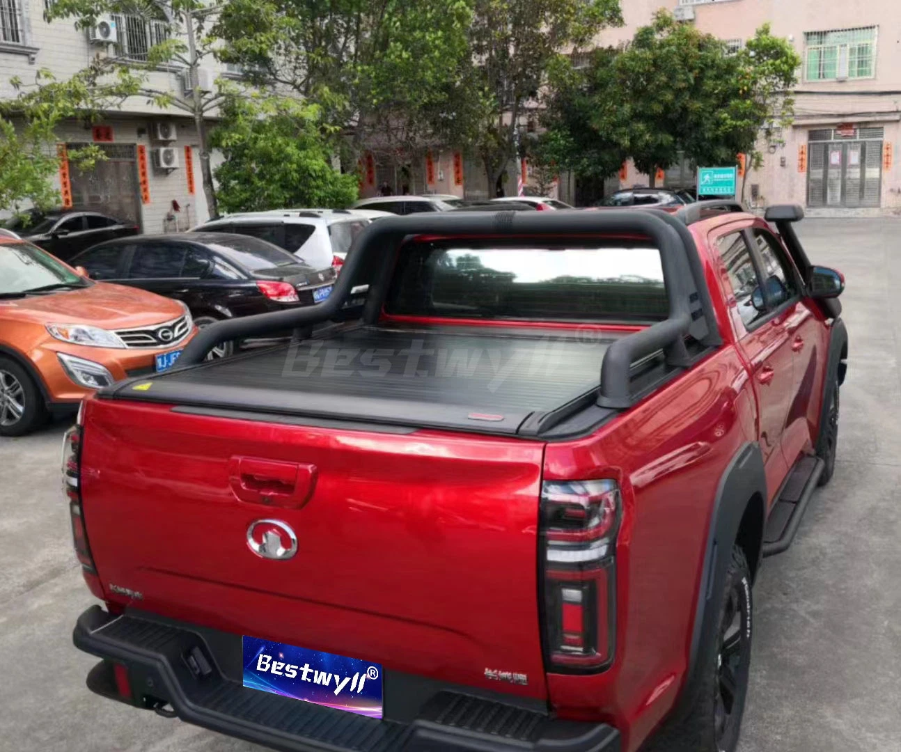 BESTWYLL Hard Bed Pickup Truck Auto Roller Lid Shutter Electric Retractable Tonneau Cover for Great Wall Gwm Cannon Vanta E-K35A
