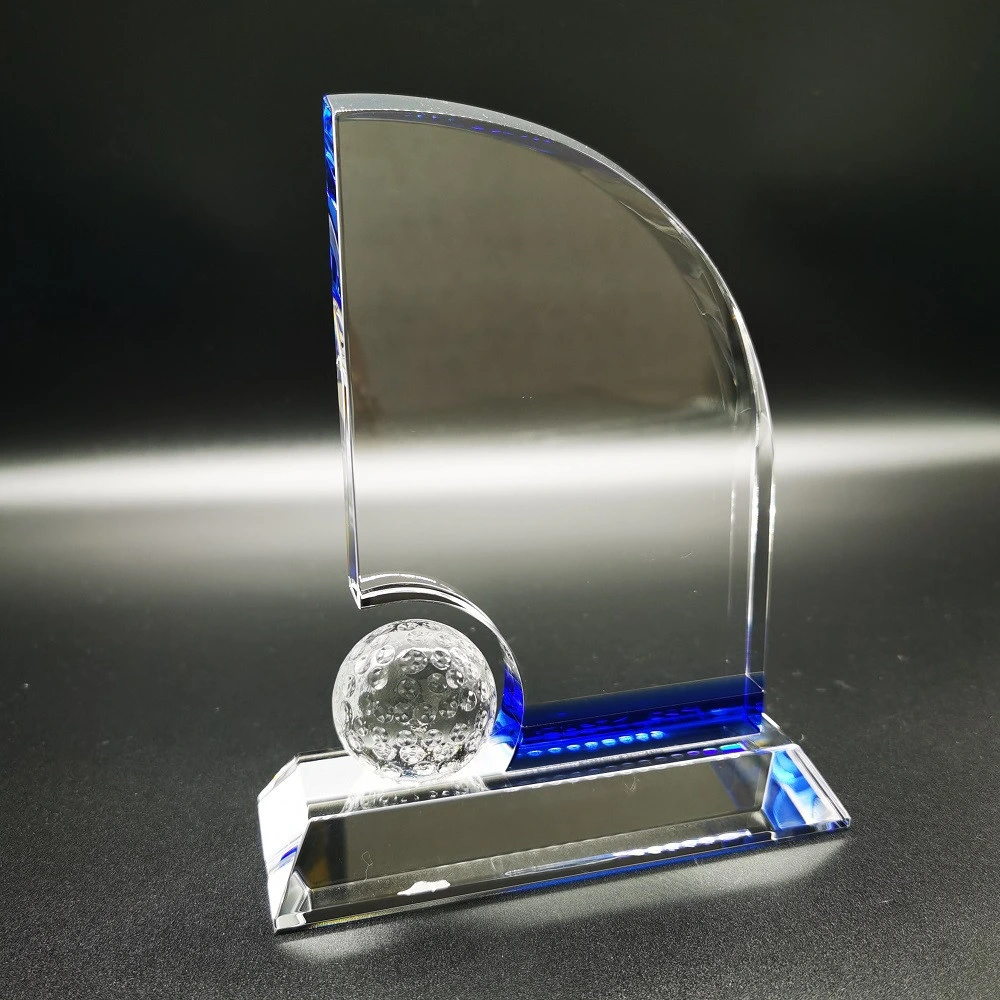 Blue Arc Crystal Golf Trophy Awards