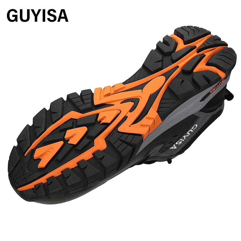 حذاء الأمان Guyisa Fashion Safety غير قابل للانزلاق ومسامي للهواء بوجودة أصابع فولاذية للرجال