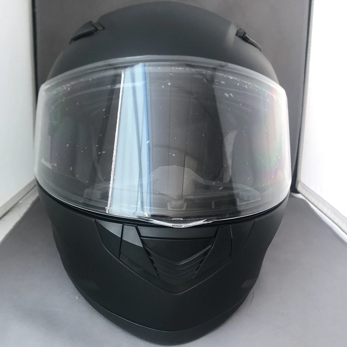 Cor sólida capacete de Moto Peças e acessórios com certificação de todos os