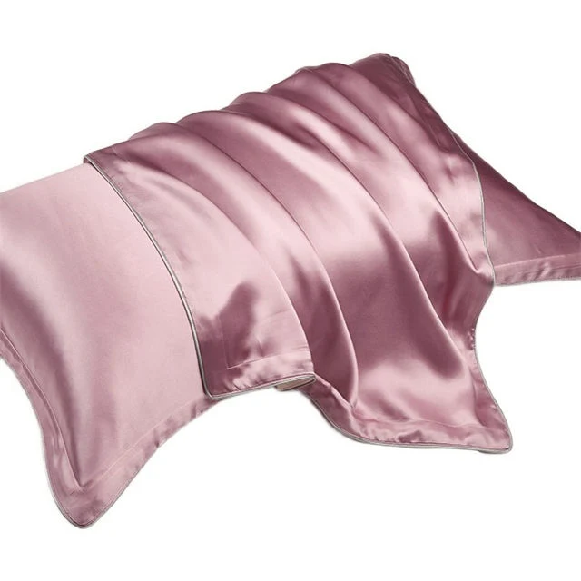 Suave y suave sueño Mulberry Silk Satin Pillow Cases Seda Funda de almohada