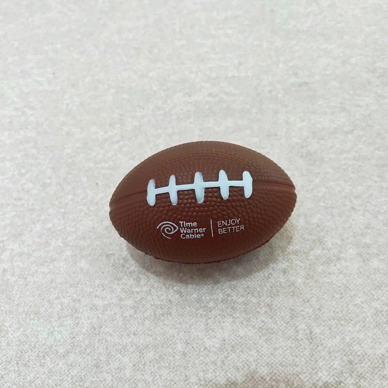 Red American Football Rugby PU Foam Toy Anti Stress Ball Juguetes