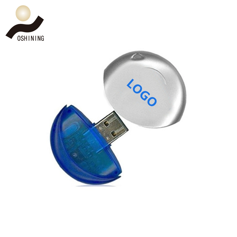 As unidades flash USB de 8 GB de disco USB OEM 2.0 LOGÓTIPO Personalização Pendrive forma redonda