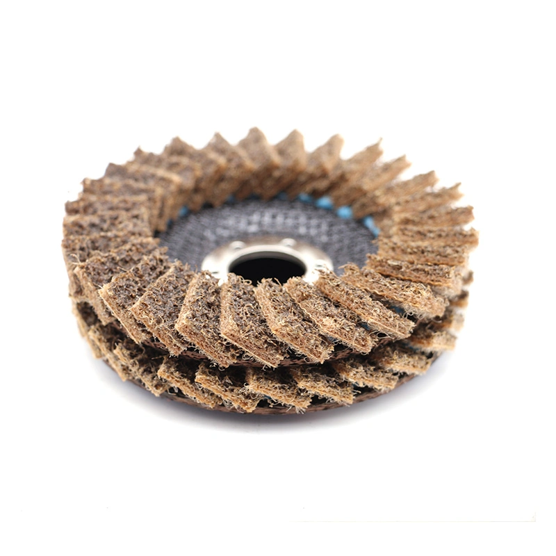 115*22 Non-Woven Flap Disc as Abrasives Tooling for Metal Stainless Steel Fine Polishing