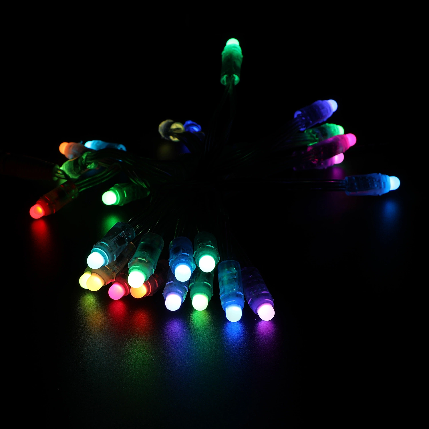 LED Bullet Pixel Point String Ws2811 عنوان خارجي مقاوم للمياه لـ ديكور عيد الميلاد