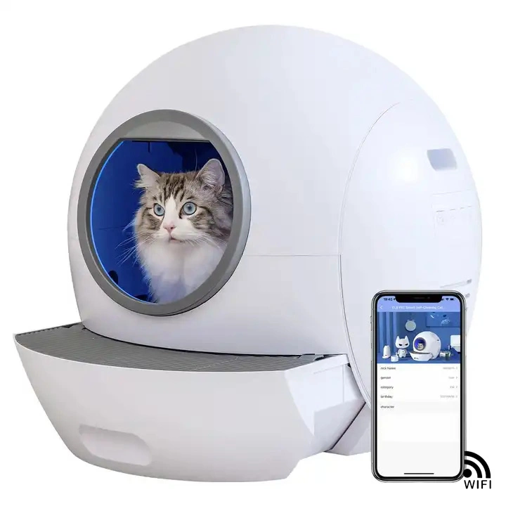 Автоматическая очистка Здравоохранение Дезинфекция туалетной лаки Cat Intelligent Стерилизация настроек Smart WiFi Control Phone Remote Auto Shovel Коробка для джиттера Cat