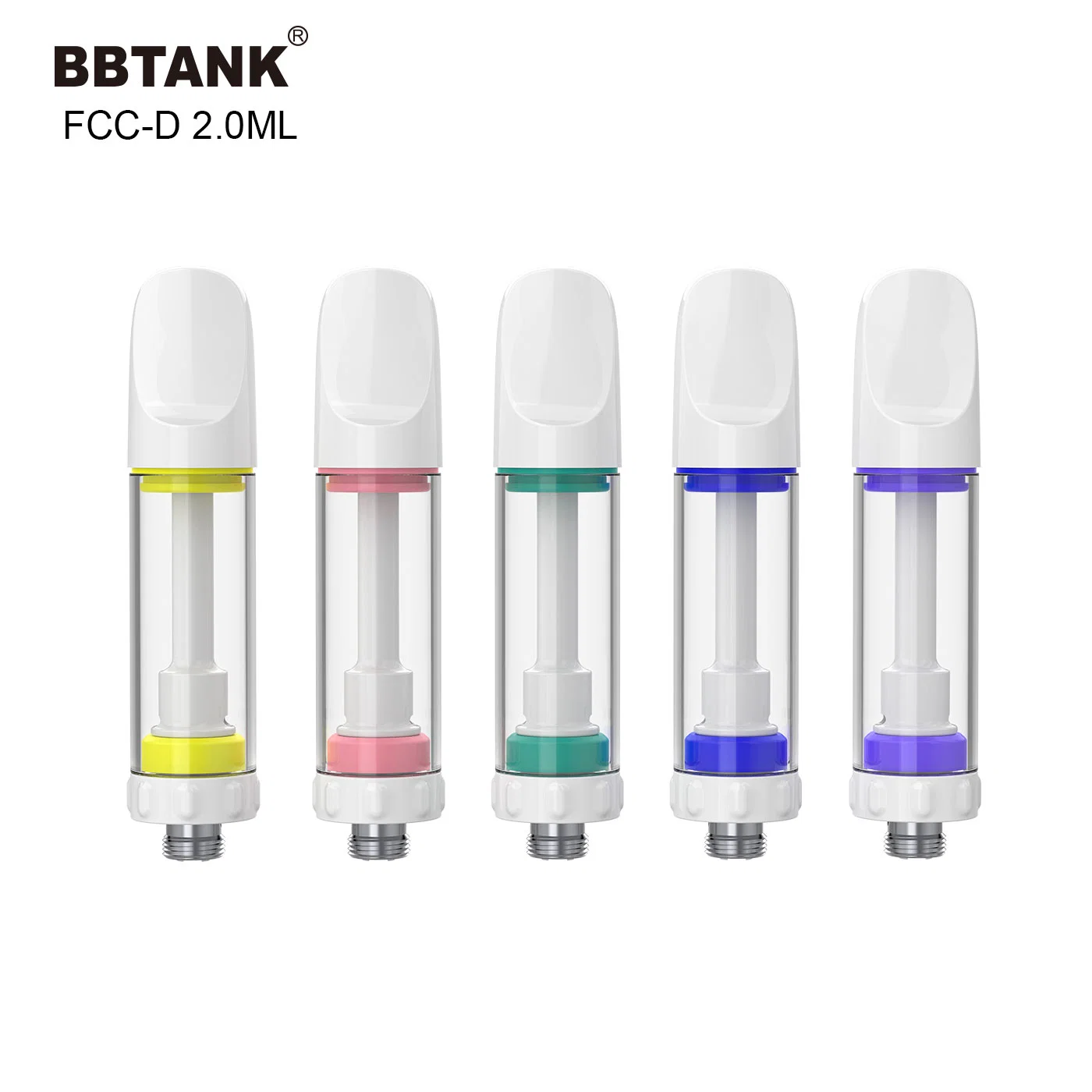 Wholesale/Supplier OEM Full Ceramic 510 Atomizer Push Mouthpiece Bbtank 2gram Empty Vape Cartridge