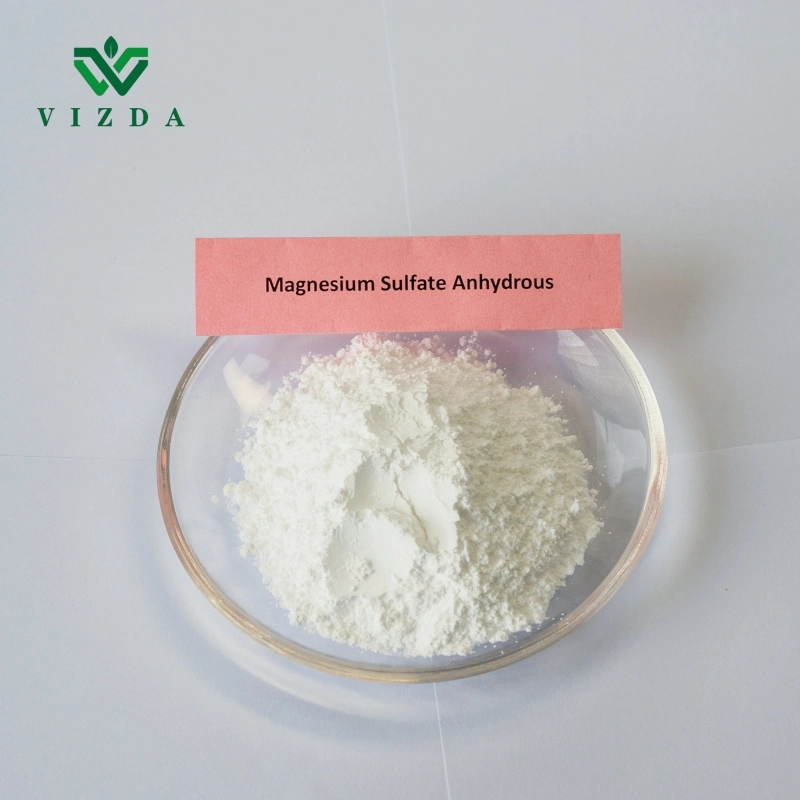 Sulfato de magnesio químico fino de alta calidad anhidro con fábrica rápido Envío