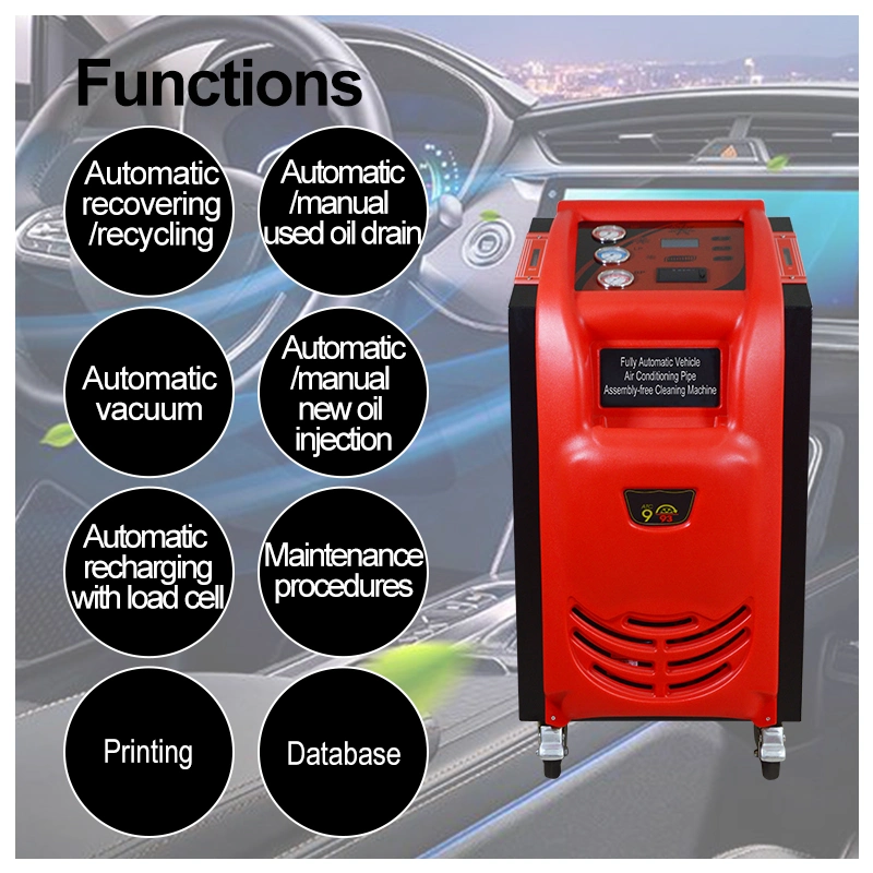 Auto AC Refrigerant Recovery Unit and Cooling System Flush Machine