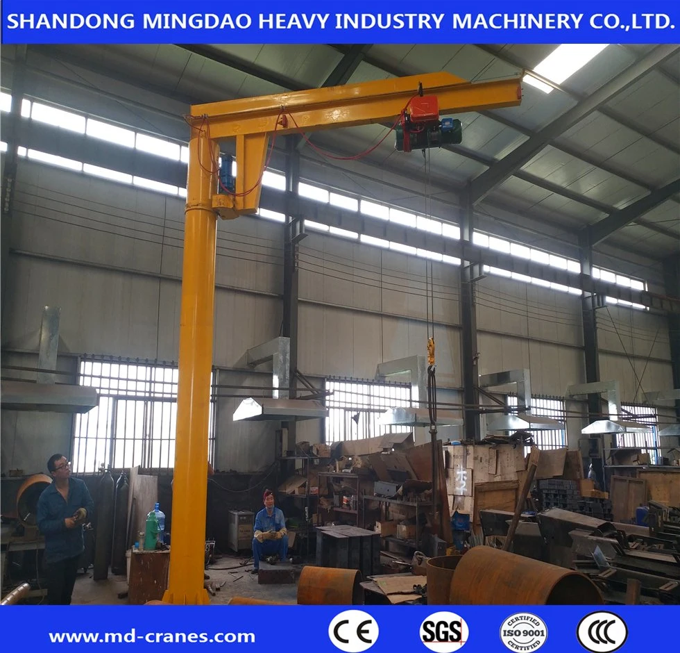 Promotional Various Durable Usin360 Rotating Base Mounted Pillar Coumn Mounted Portable Rotating Jib Crane 2t 5t 10t 15t