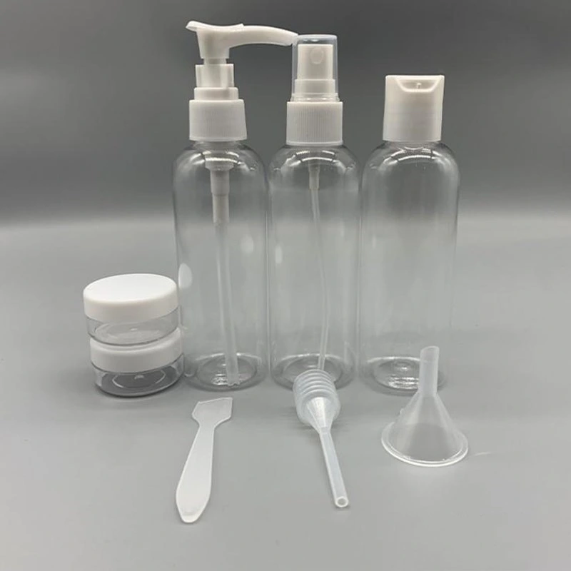 100ml Refillable Travel Bottles Set Package Cosmetics Bottles Plastic Pressing Spray Bottle Makeup Tools Kit for Travel