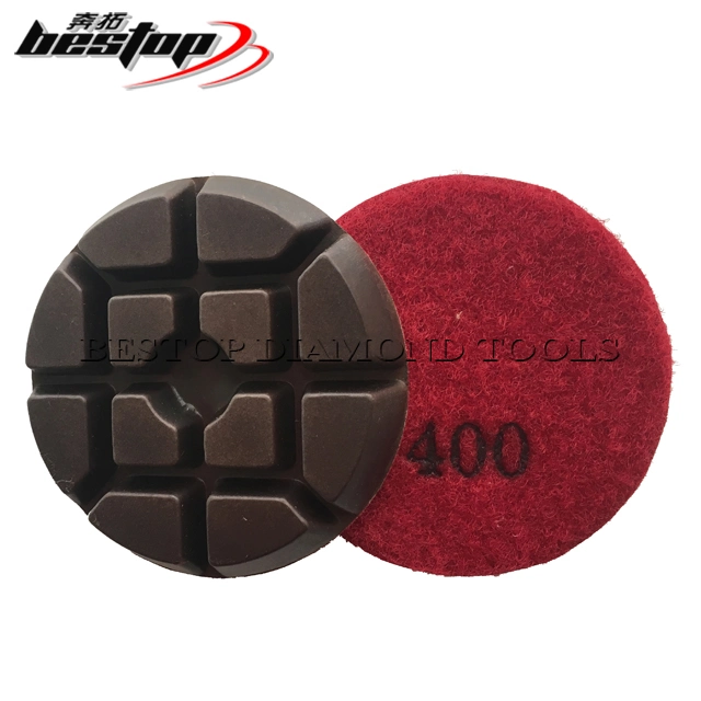 D76mm Hybrid Copper Bond Polishing Pad for Concrete