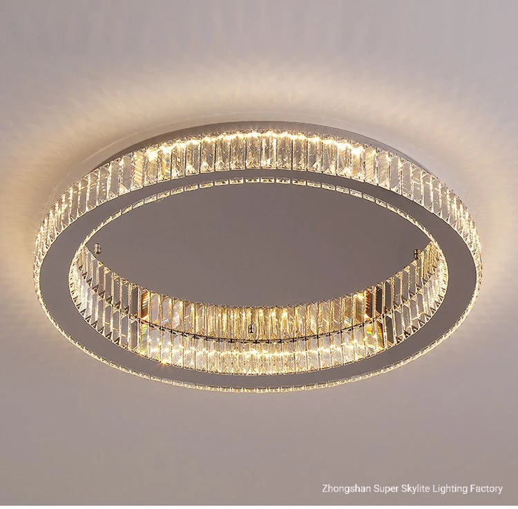 Super Skylite Crystal Chandelier Hotel Lighting Lamp LED Ceiling Light Modern Living Room Lamp LED
