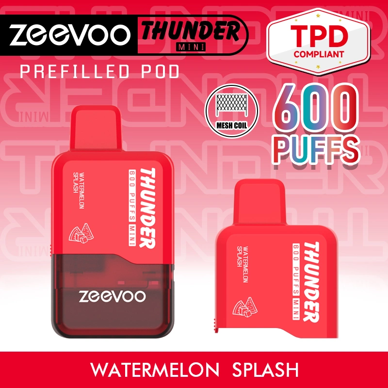 Zeevoo Thunder dernière E liquide cigarette Cuvie jetable Vape populaire Avec certification DPT