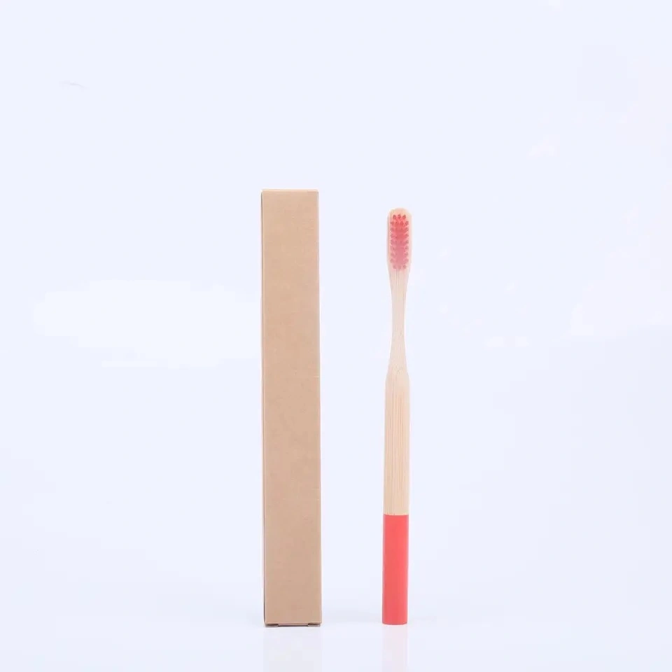 Natural Bamboo Toothbrush 100% Biodegradable Bamboo Wood Toothbrush