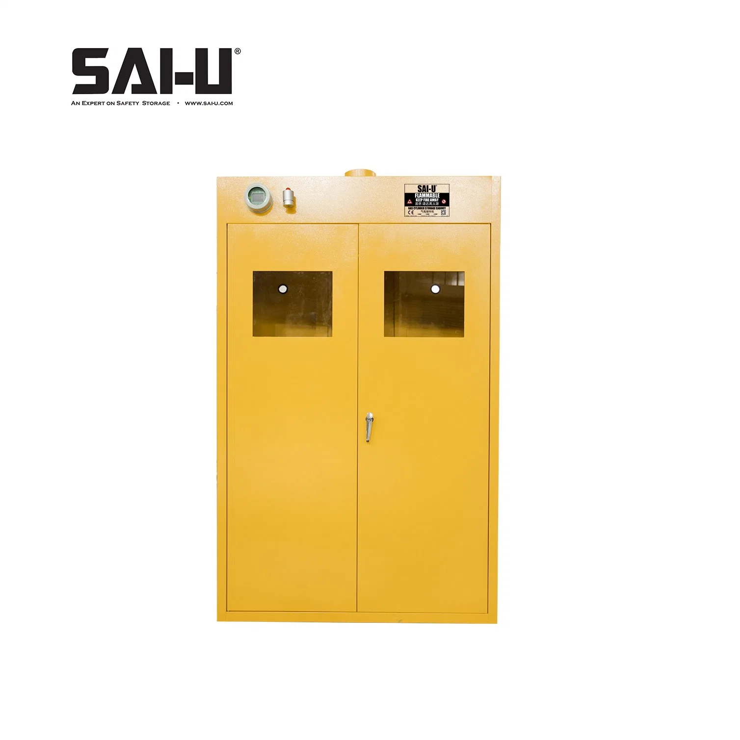 Sai-U Chemical Storage Steel Cylinder Cabinet Gas Cabinet Dangerous Goods Gc003y