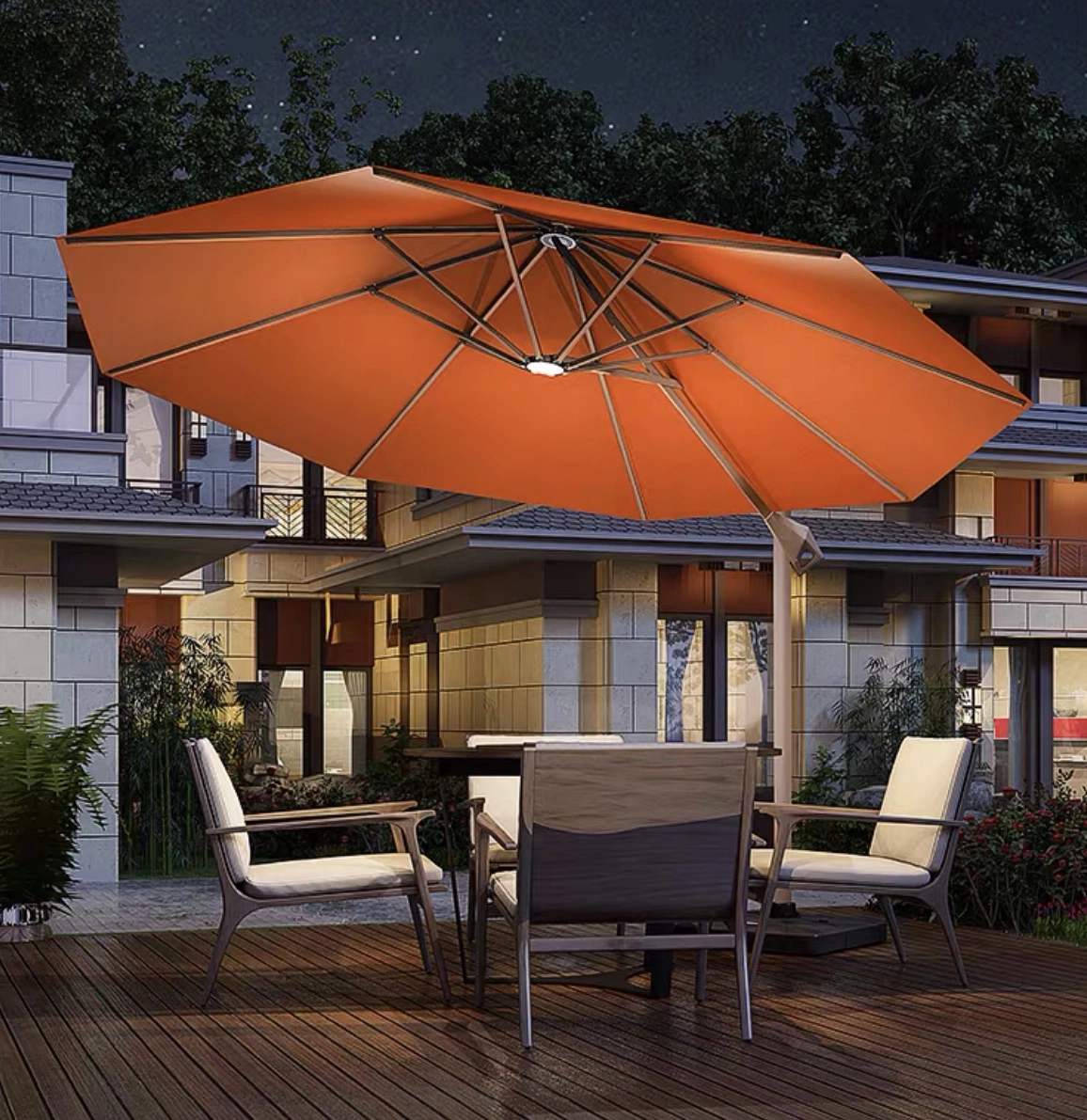 Wholesale/Supplier Outdoor Furniture Aluminum Rustproof Beach Garden Sun Umbrella