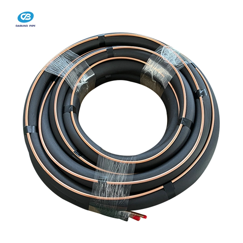 Acondicionador de aire del tubo de cobre aislados de tubos de cobre para aire acondicionado