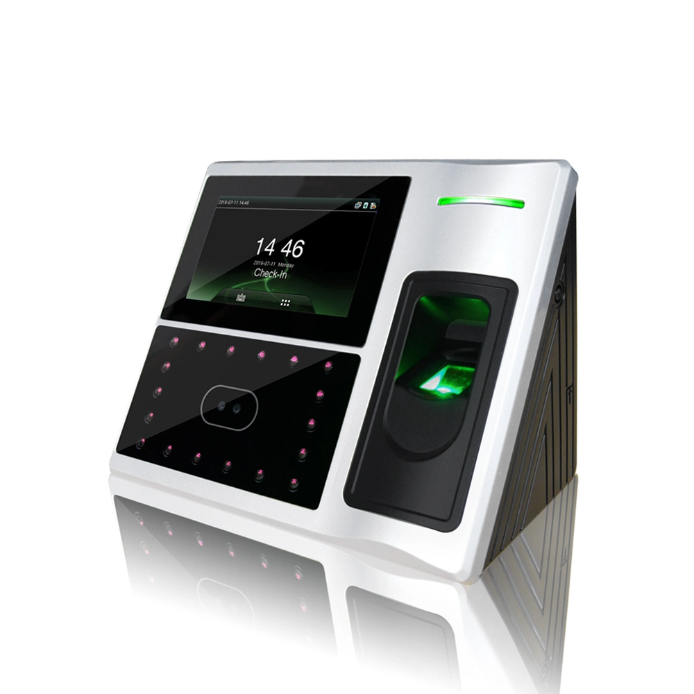 (Model FA1-H) Touch Screen Face Recognition and Fingerprint Time Attendance and Access Control System