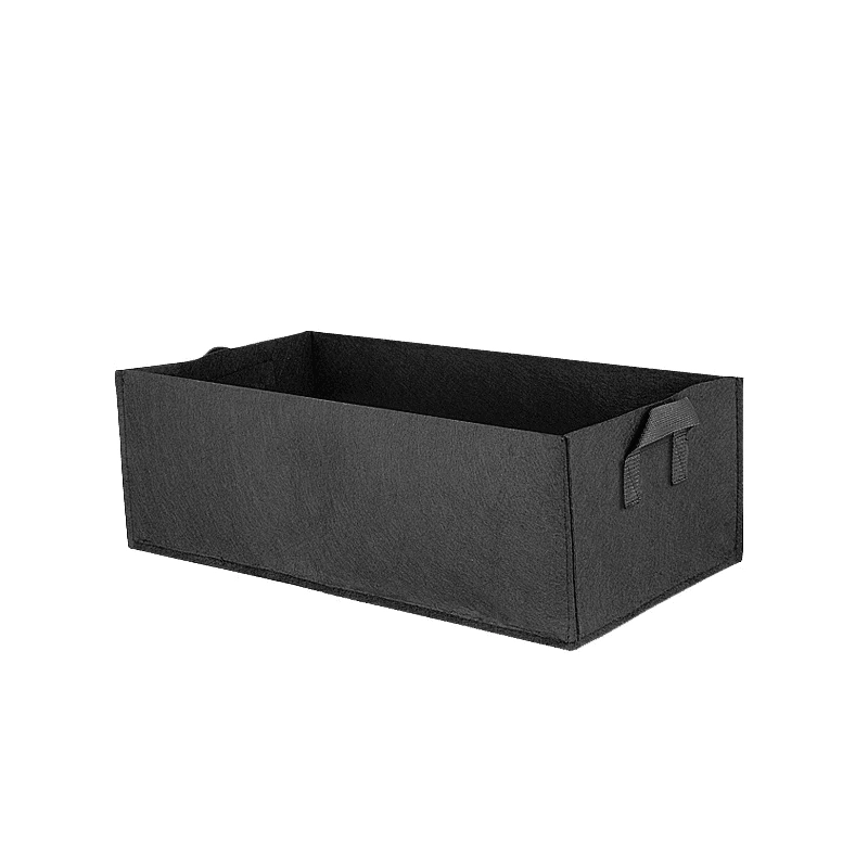 Tecido elevado Garden Bed espessado 10 Galloon Square Garden Flower Saco de cultivo vegetal saco de plantação Plot. Com pegas